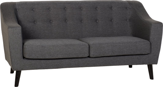 ASHLEY 3 SEATER SOFA - DARK GREY FABRIC