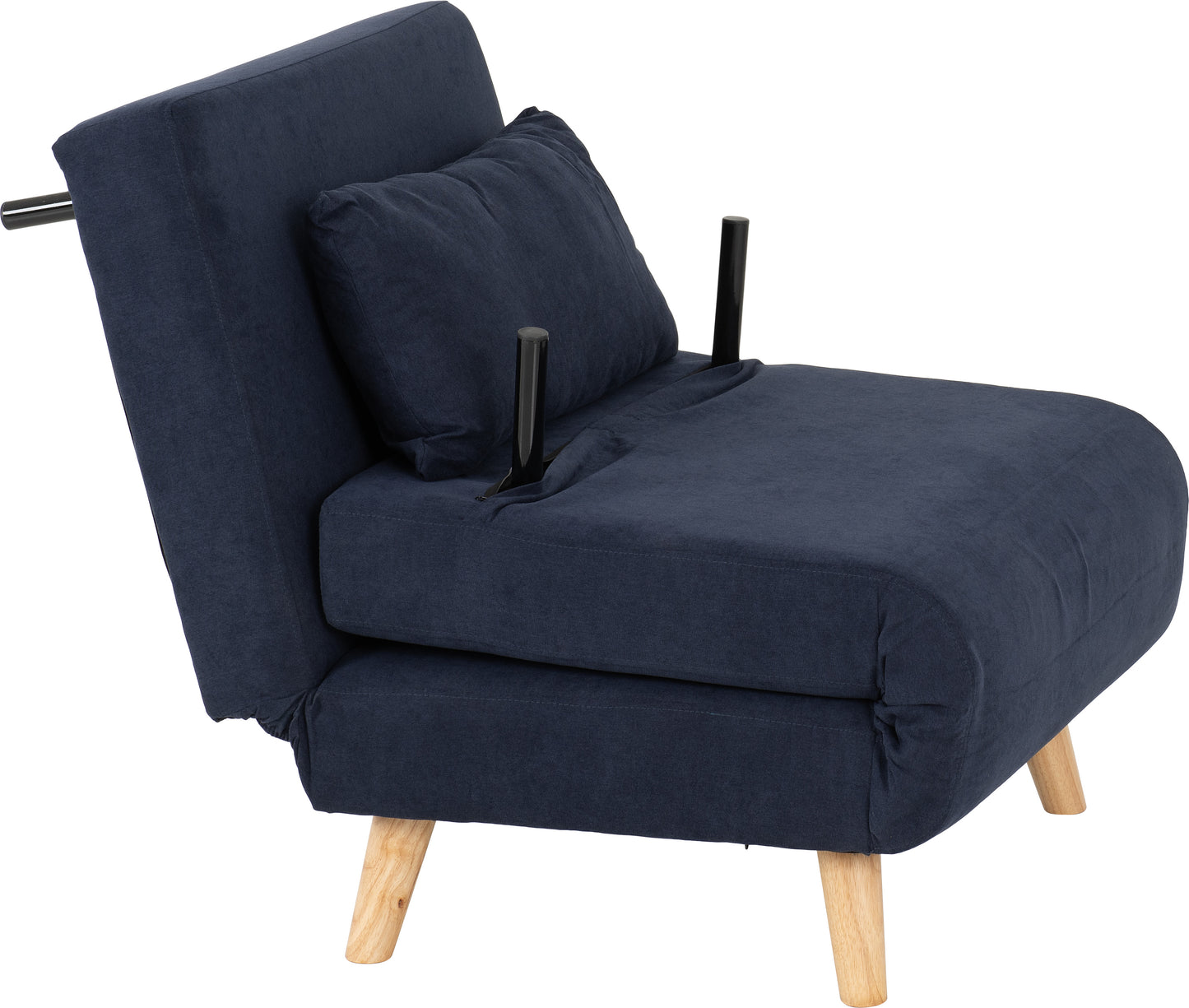 ASTORIA CHAIR BED - NAVY BLUE FABRIC