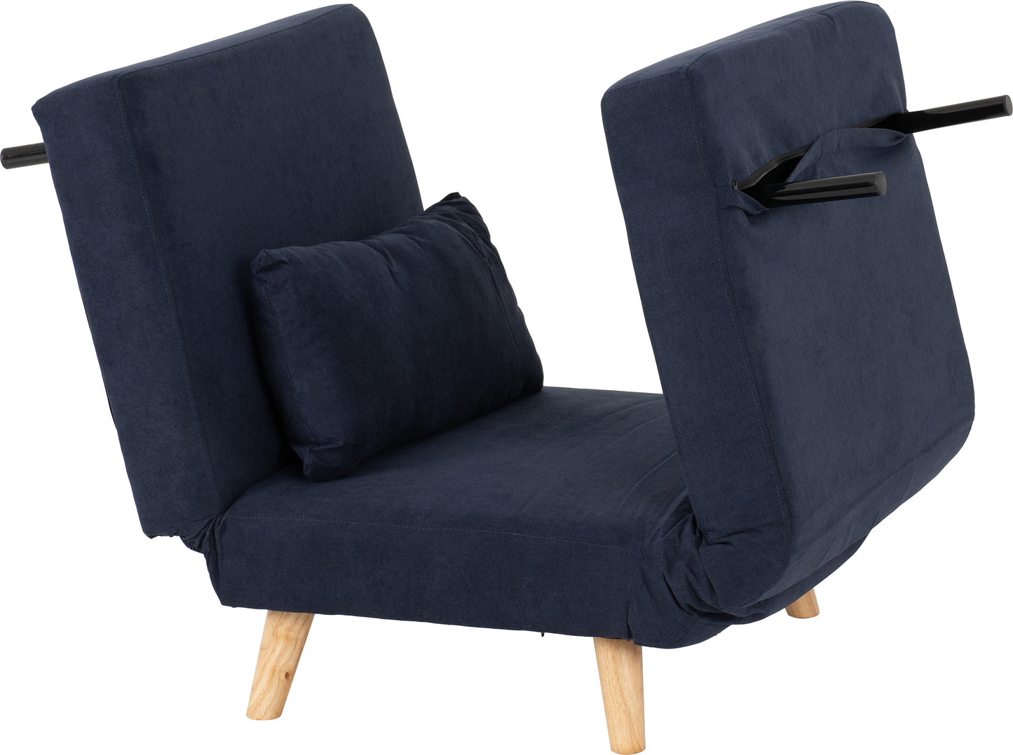 ASTORIA CHAIR BED - NAVY BLUE FABRIC