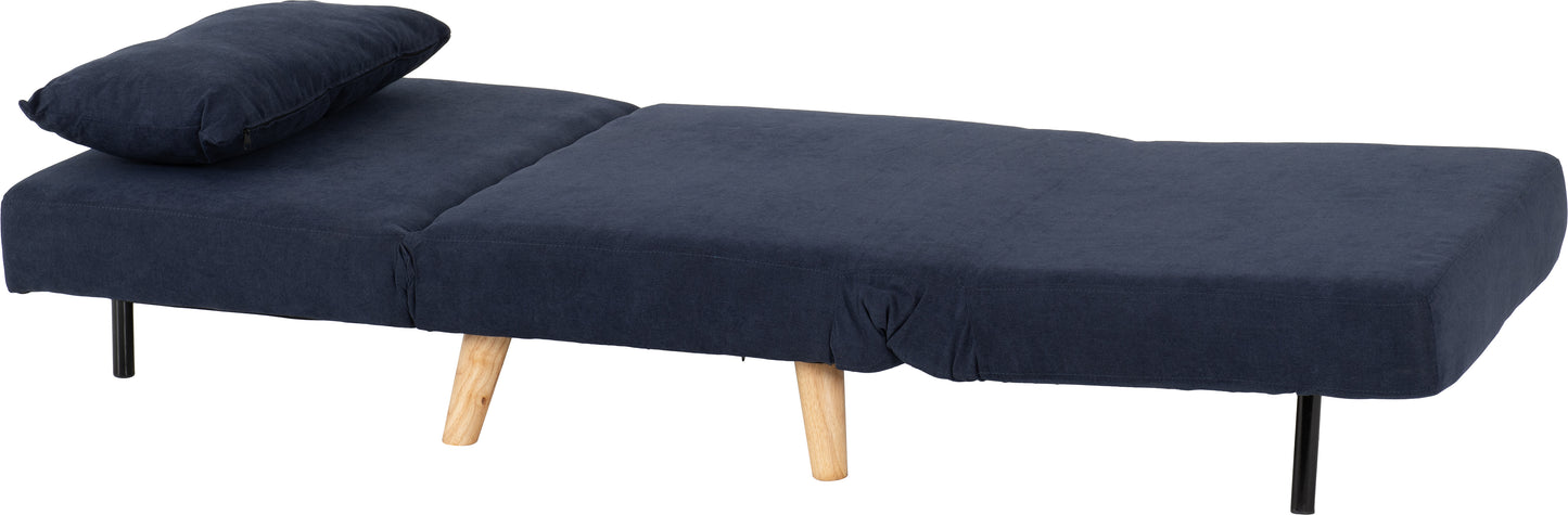 ASTORIA CHAIR BED - NAVY BLUE FABRIC