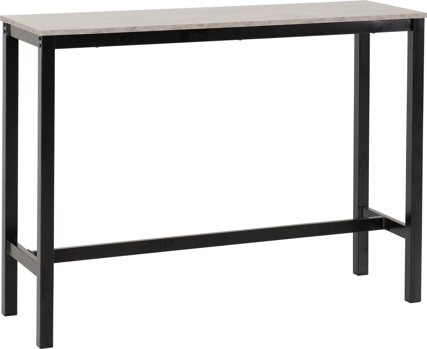 ATHENS BREAKFAST BAR SET - CONCRETE EFFECT/BLACK