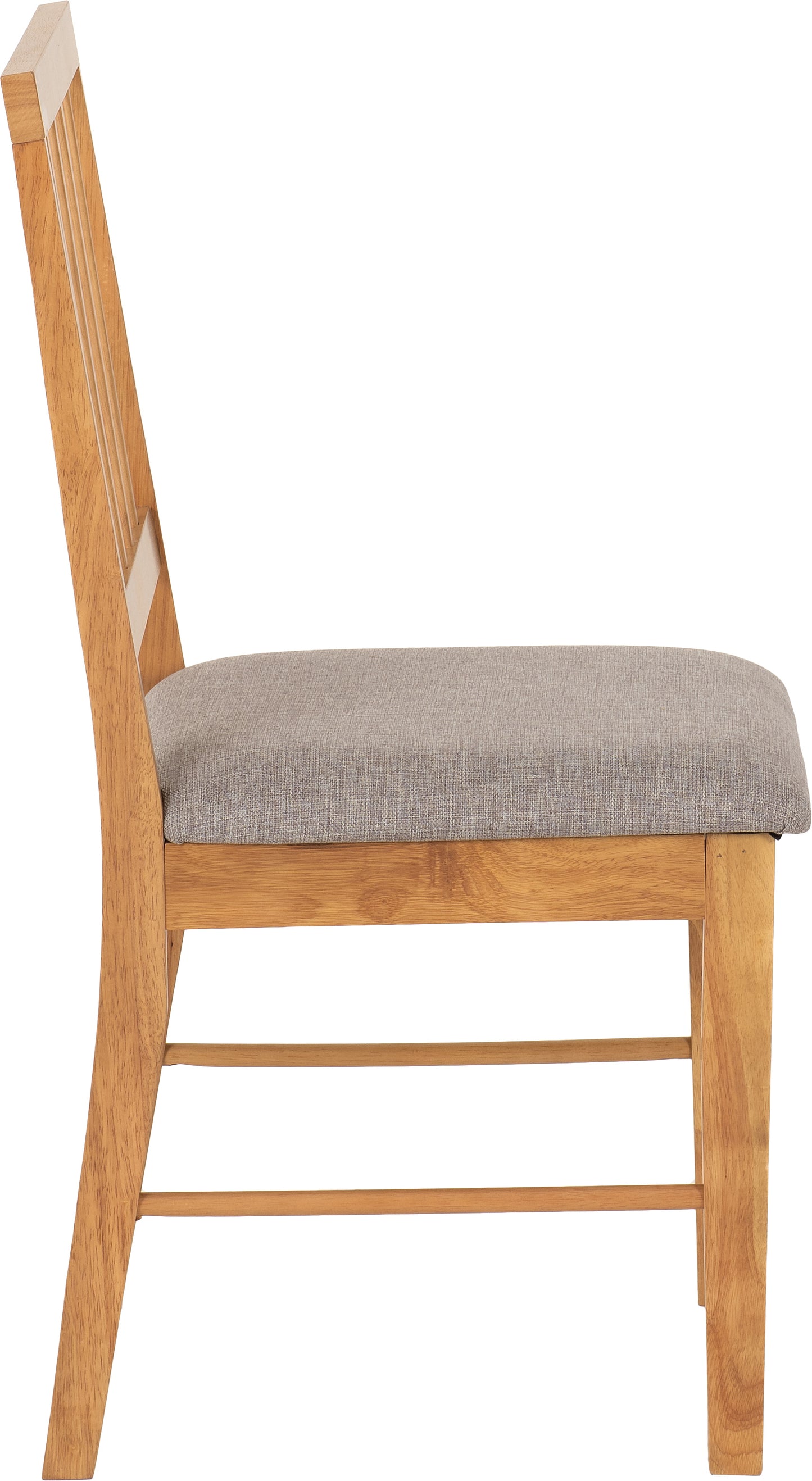 AUSTIN DINING CHAIR (X2 PER BOX) - OAK EFFECT/GREY FABRIC