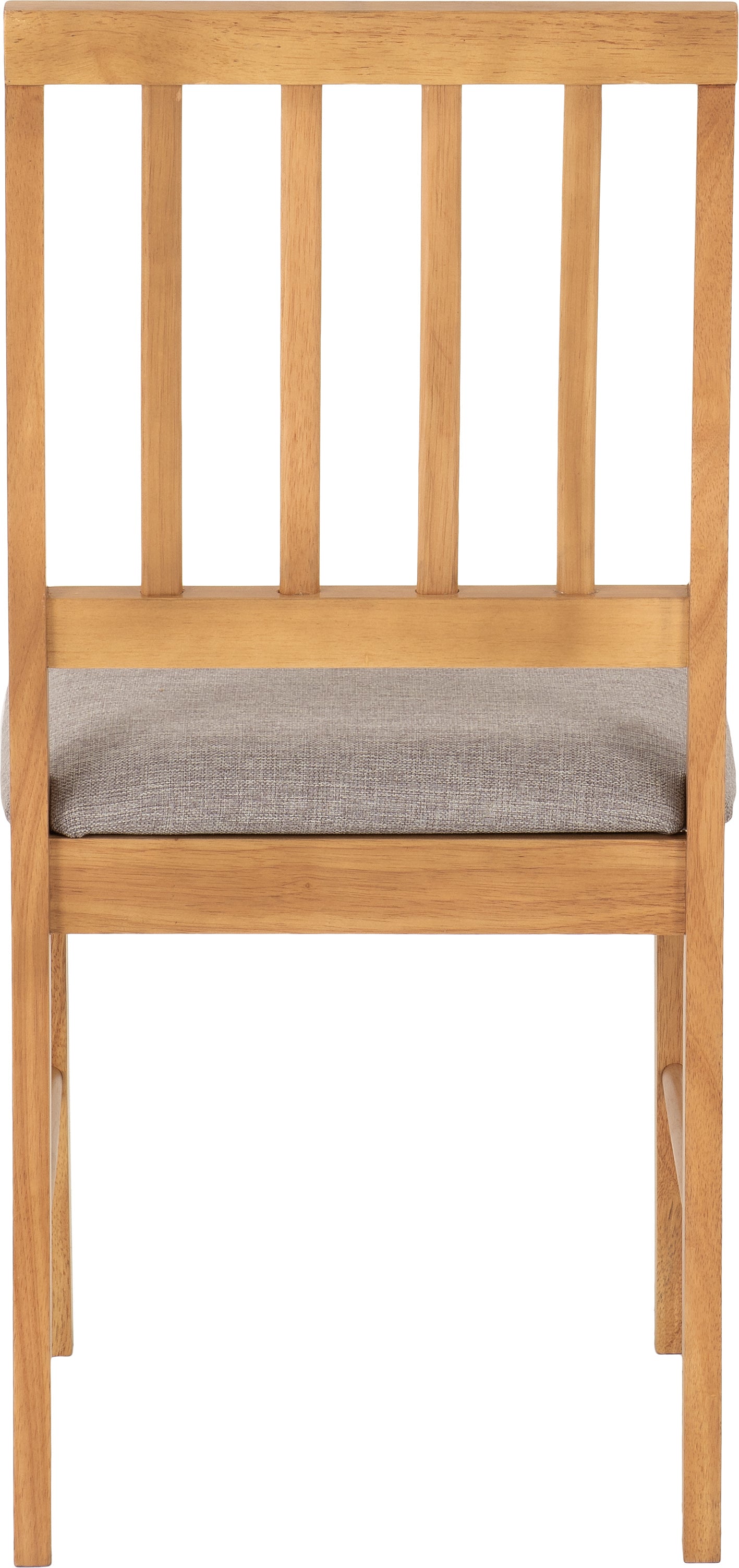 AUSTIN DINING CHAIR (X2 PER BOX) - OAK EFFECT/GREY FABRIC