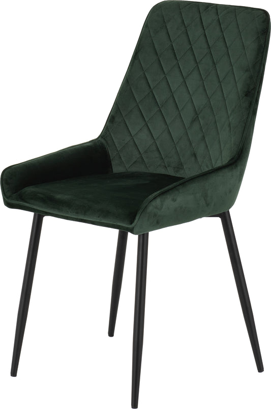 AVERY CHAIR (BOX OF 2) - EMERALD GREEN VELVET