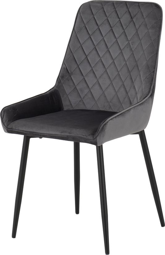 AVERY CHAIR (BOX OF 2) - GREY VELVET