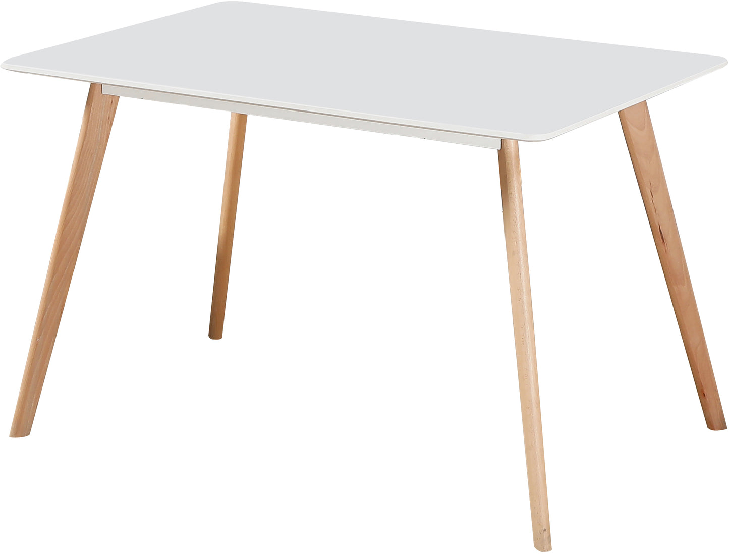 BENDAL DINING TABLE - WHITE/BEECH