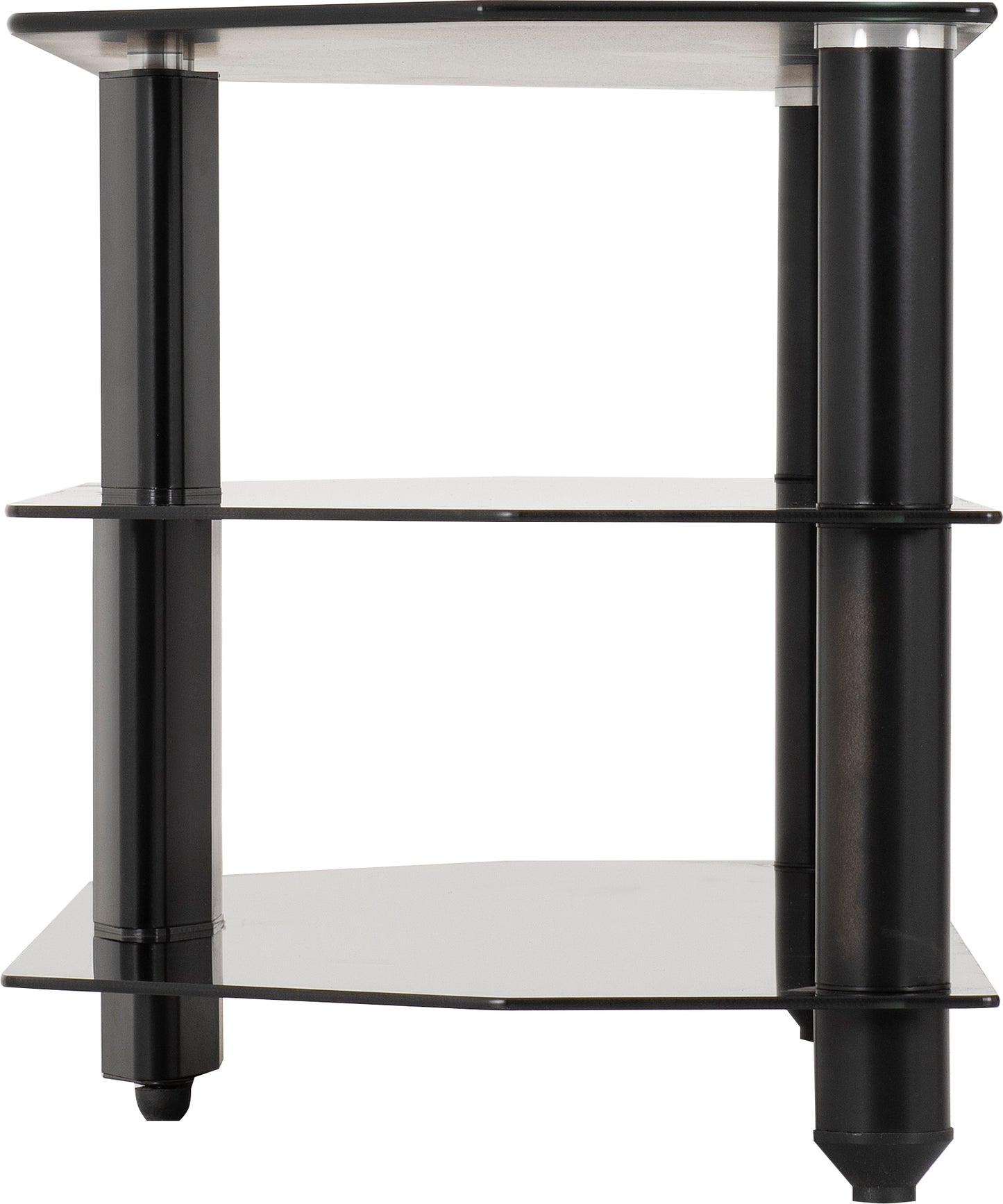 BROMLEY TV STAND - BLACK GLASS/BLACK