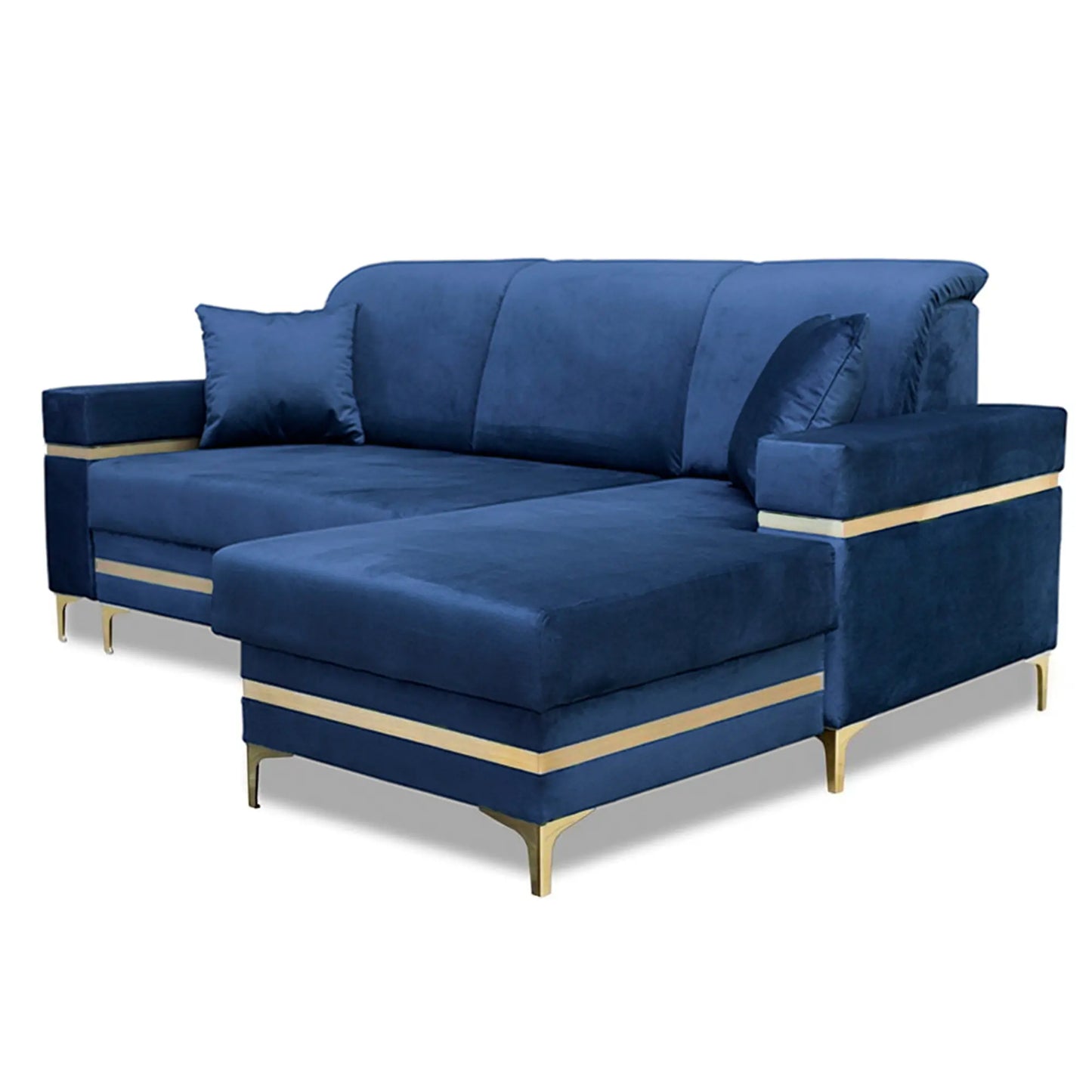 Florence Corner Sofa Bed Blue