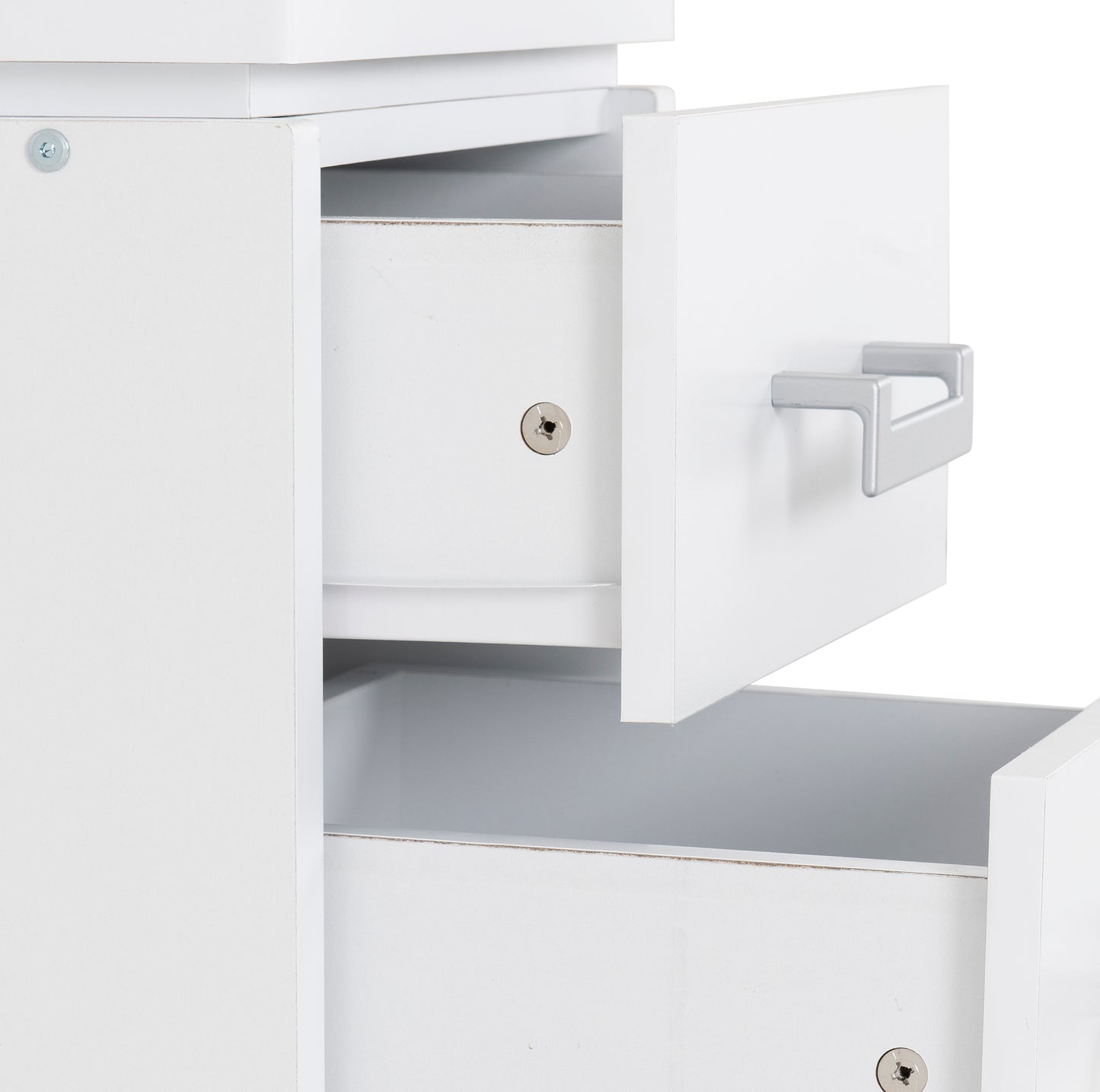 CHARLES 2 DRAWER BEDSIDE - WHITE