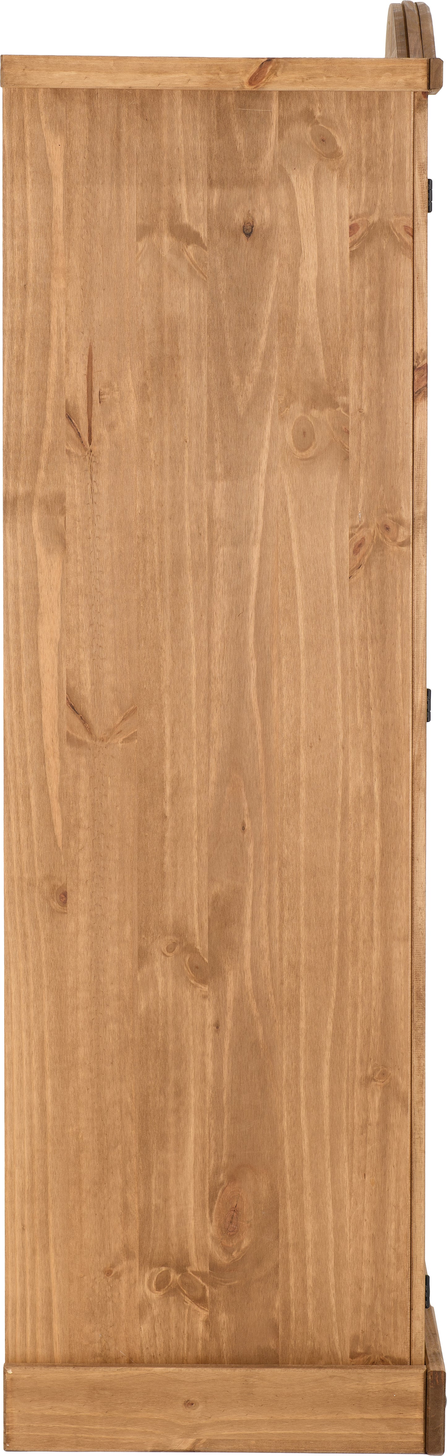 CORONA 2 DOOR WARDROBE - DISTRESSED WAXED PINE