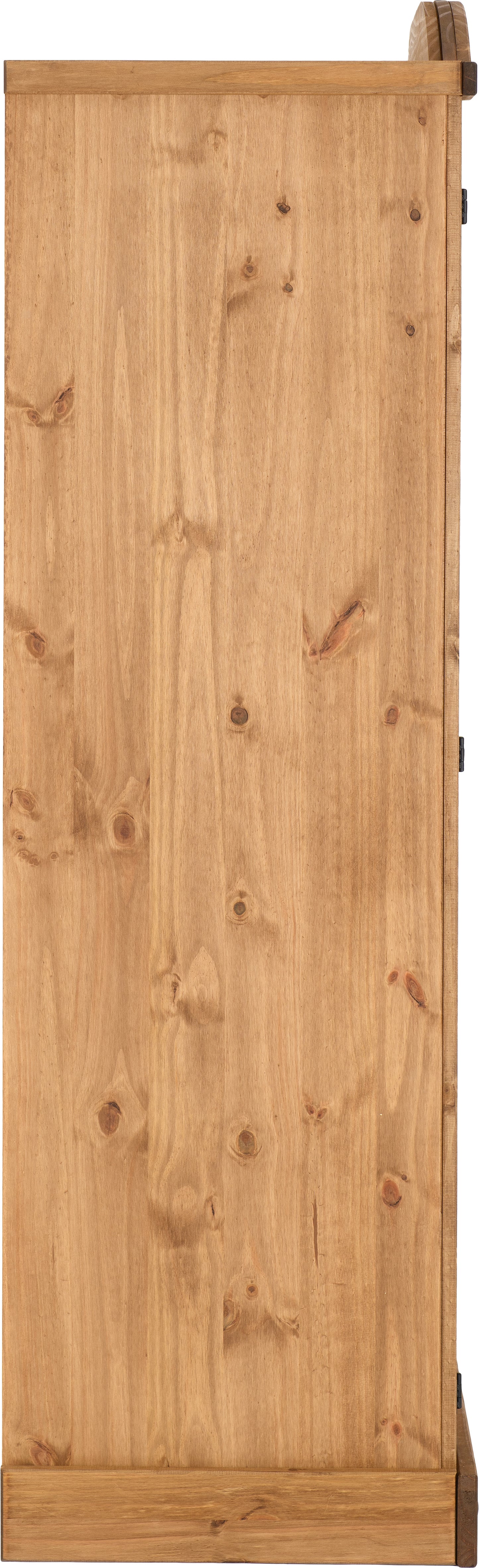 CORONA 3 DOOR WARDROBE - DISTRESSED WAXED PINE