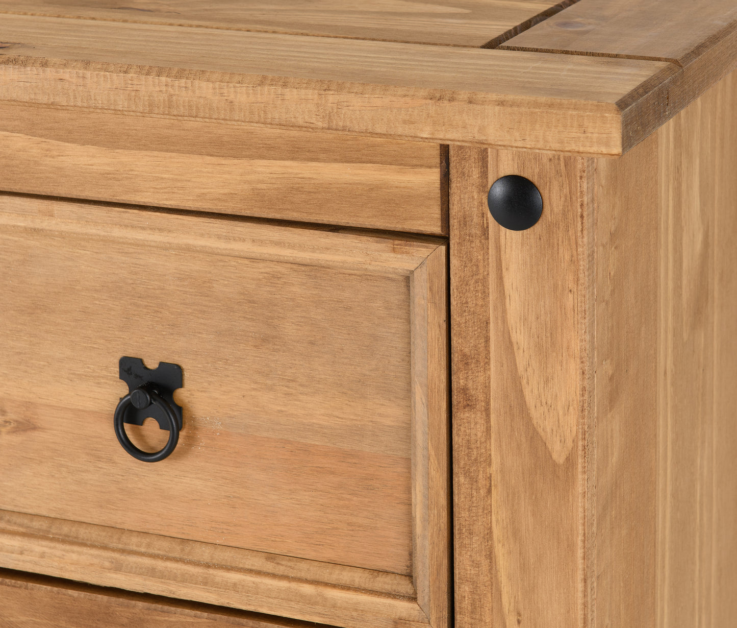 CORONA 3+2 DRAWER CHEST - DISTRESSED WAXED PINE