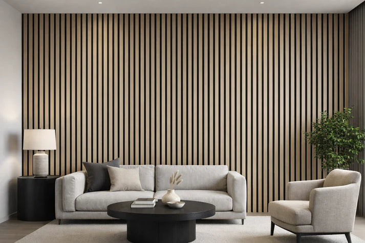 Wall Panel 61A - Oak - PVC - Seamless