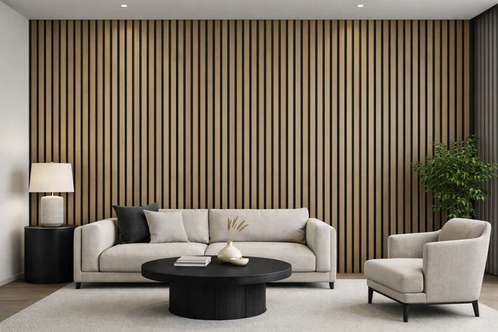 Wall Panel 61D - Dark Oak - PVC - Seamless