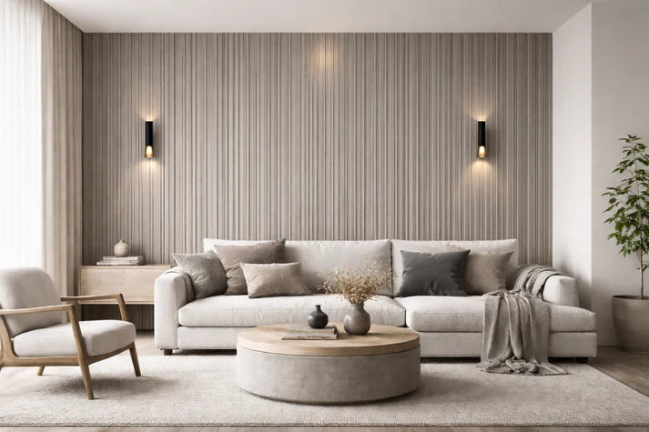 Wall Panel 62C - Dark Grey - PVC - Seamless