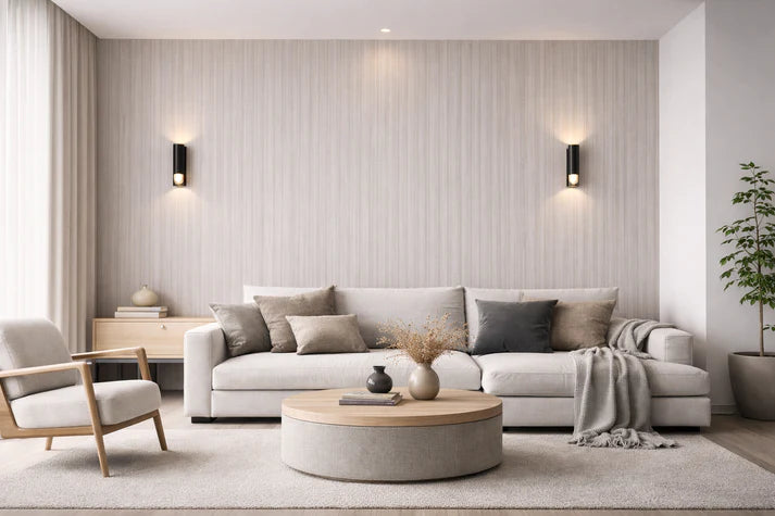 Wall Panel 62B - Light Grey - PVC - Seamless