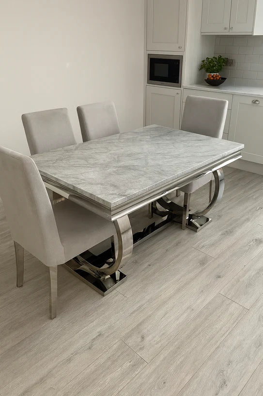 Chelsea Marble Dining Table Grey