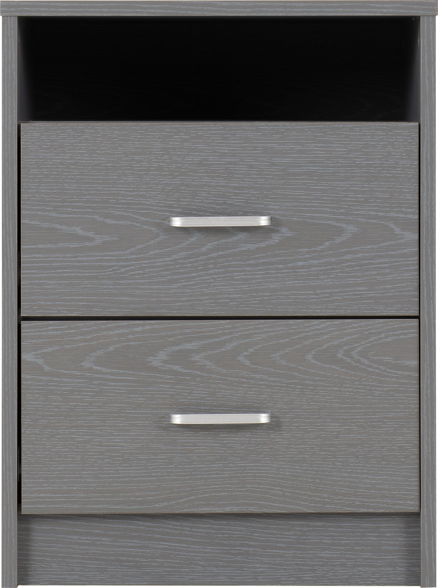 FELIX 2 DRAWER BEDSIDE - GREY