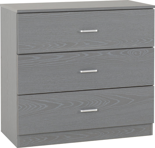 FELIX 3 DRAWER CHEST - GREY