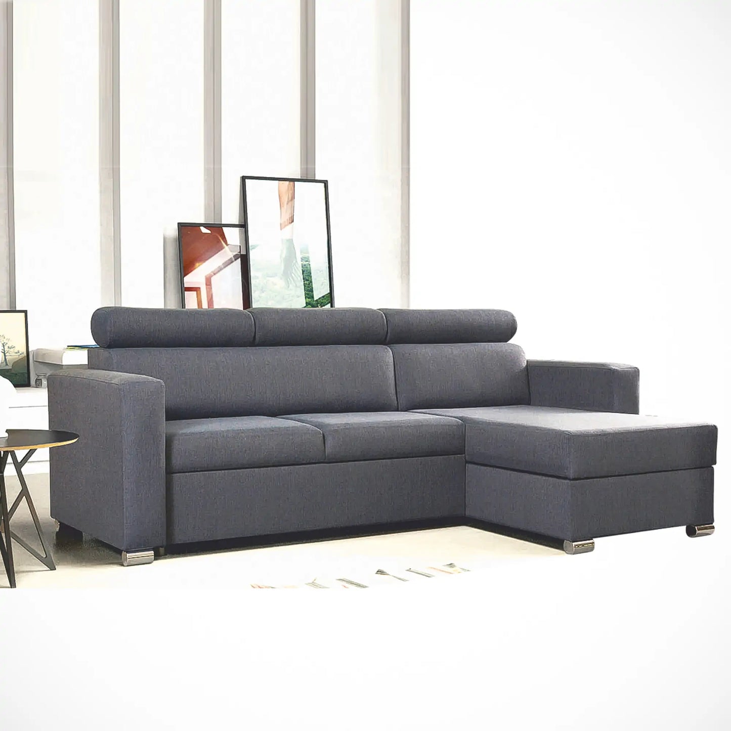 Hugo L-Shape Corner Sofa Bed