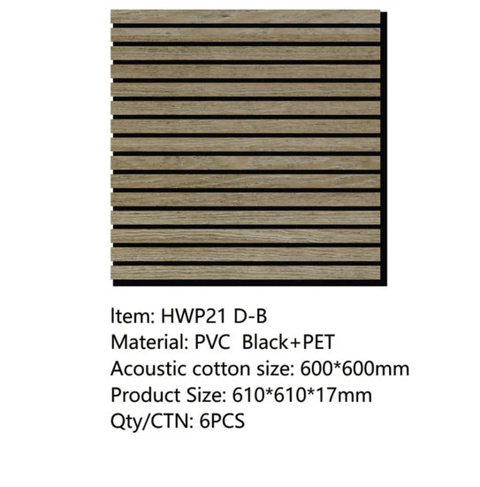 HWP 21 D - Dark Oak 12 pcs/ CTN