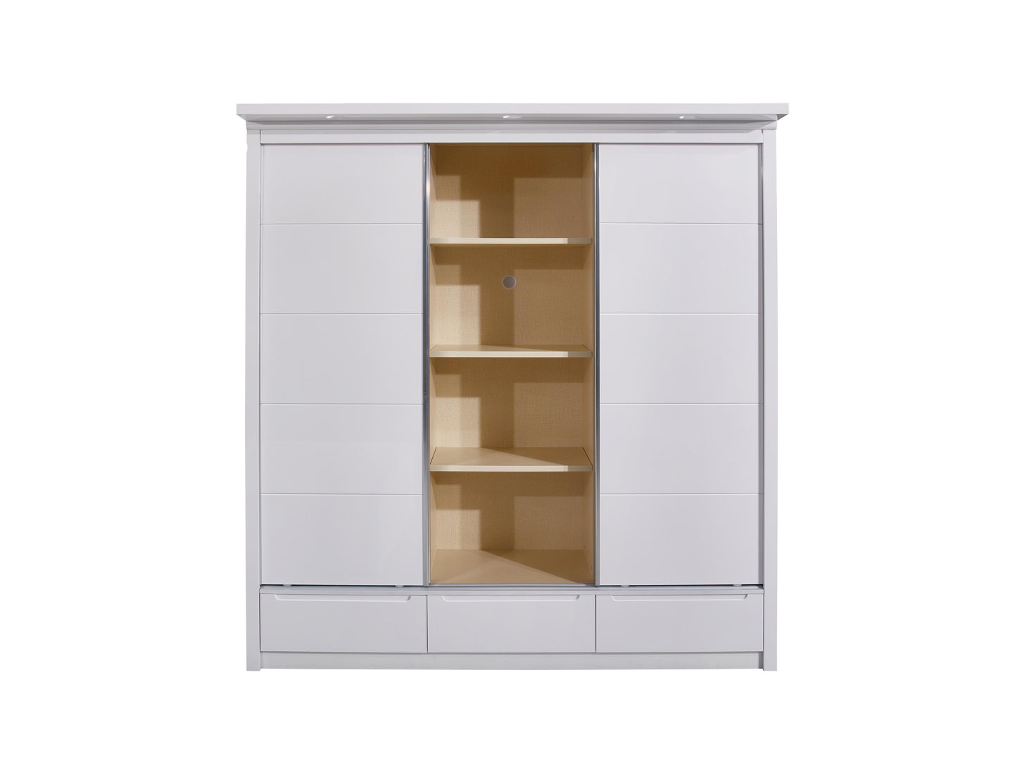 Alexander High Gloss LED Wardrobe