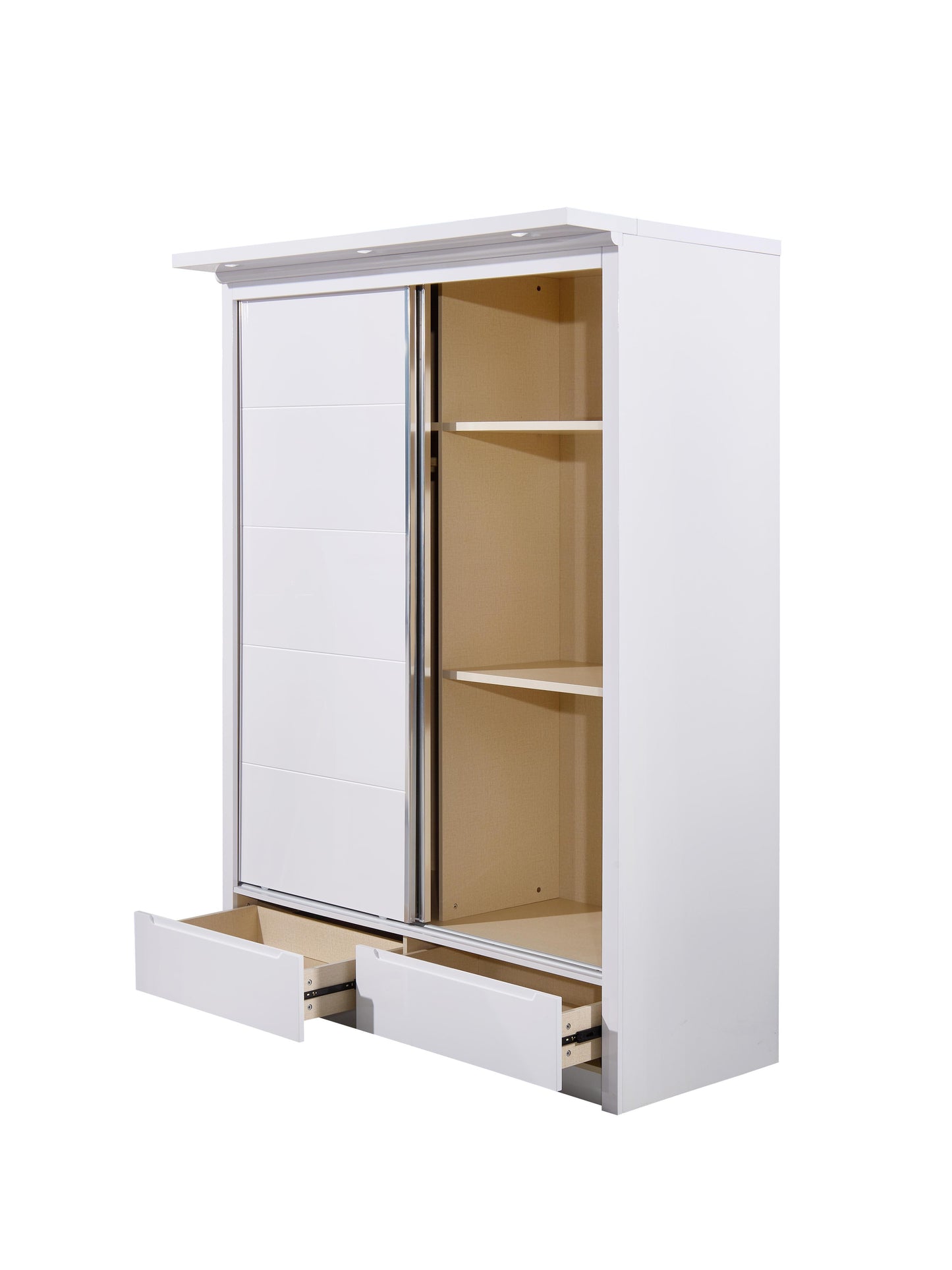 Alexander High Gloss LED Wardrobe