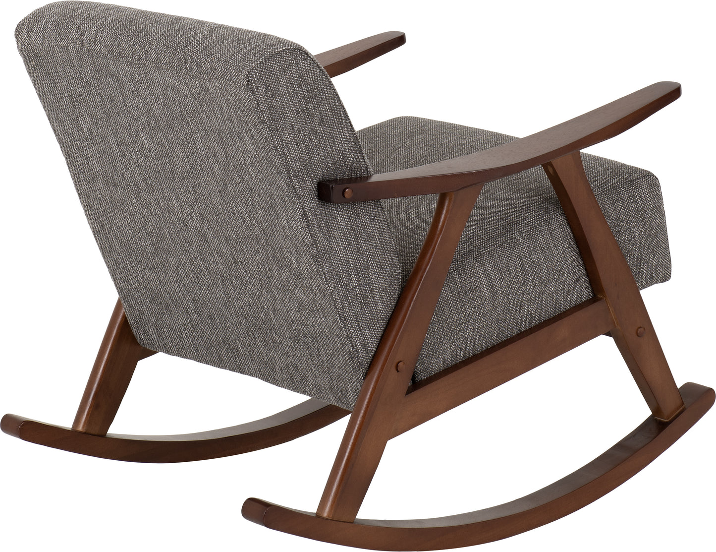 KENDRA ROCKING CHAIR - GREY FABRIC