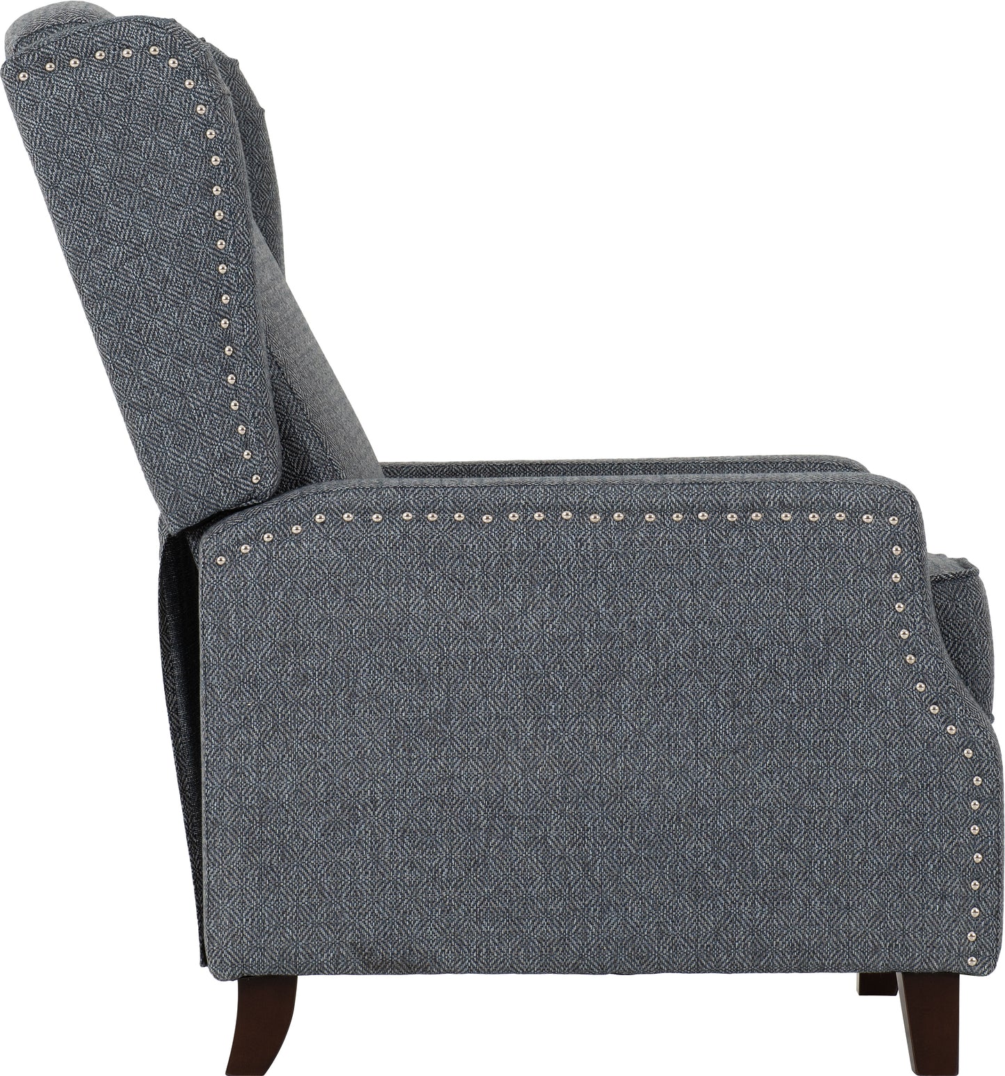 KENSINGTON RECLINER CHAIR - BLUE FABRIC