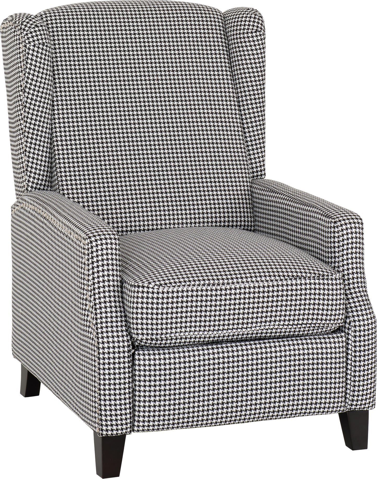 KENSINGTON RECLINER CHAIR  - DOGTOOTH FABRIC