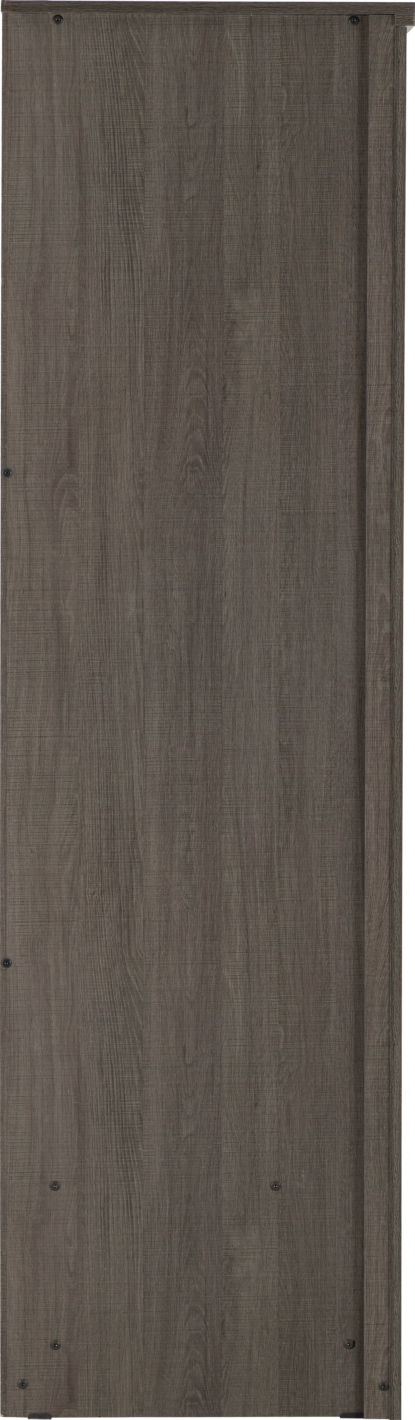 LISBON 2 DOOR WARDROBE - BLACK WOOD GRAIN