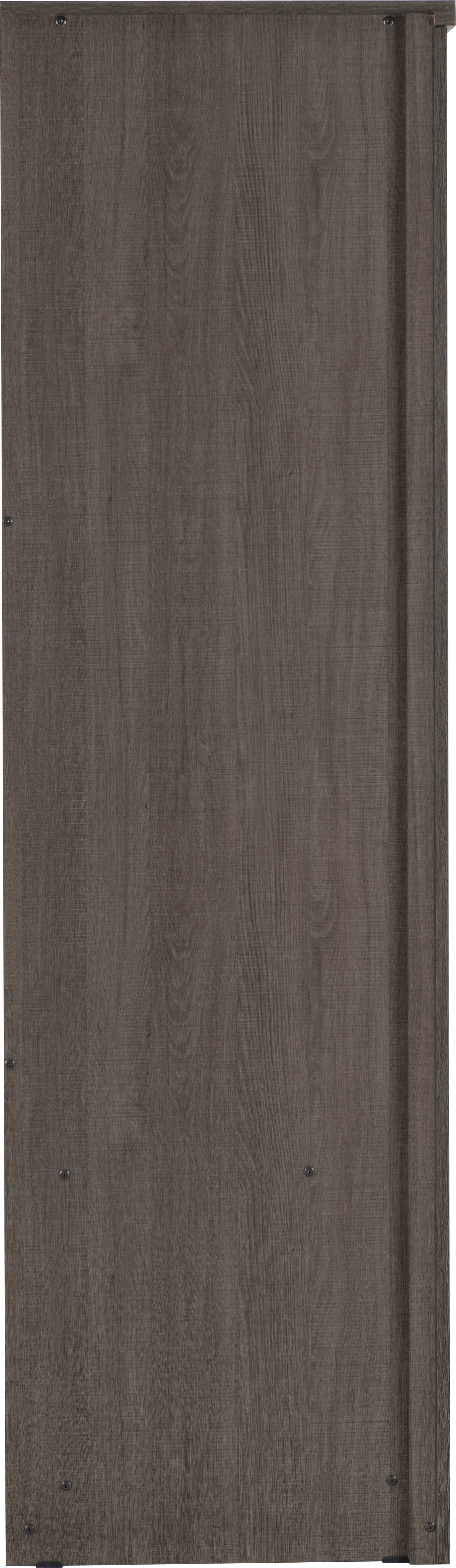 LISBON 3 DOOR WARDROBE - BLACK WOOD GRAIN