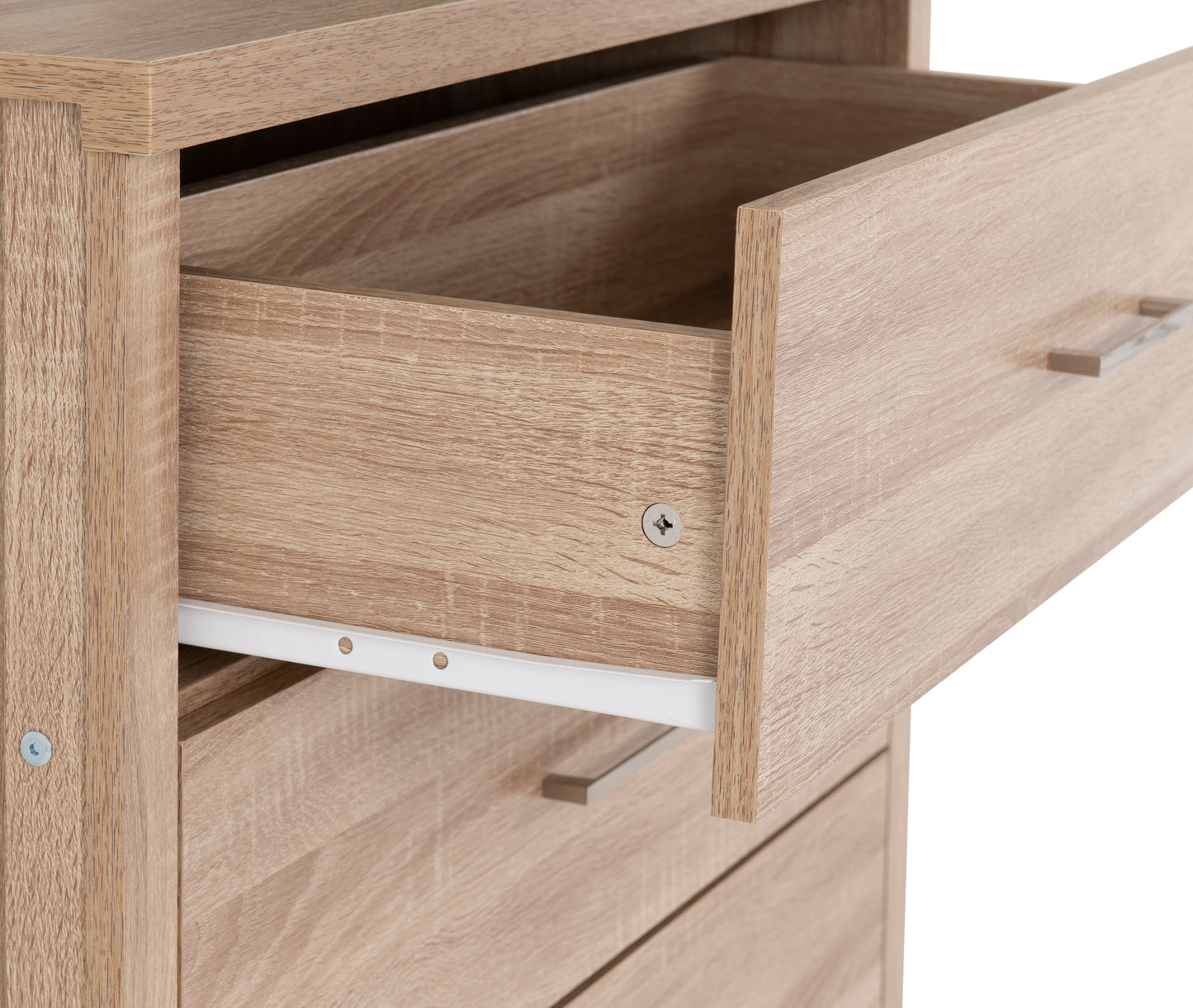 LISBON 3 DRAWER CHEST - LIGHT OAK EFFECT VENEER