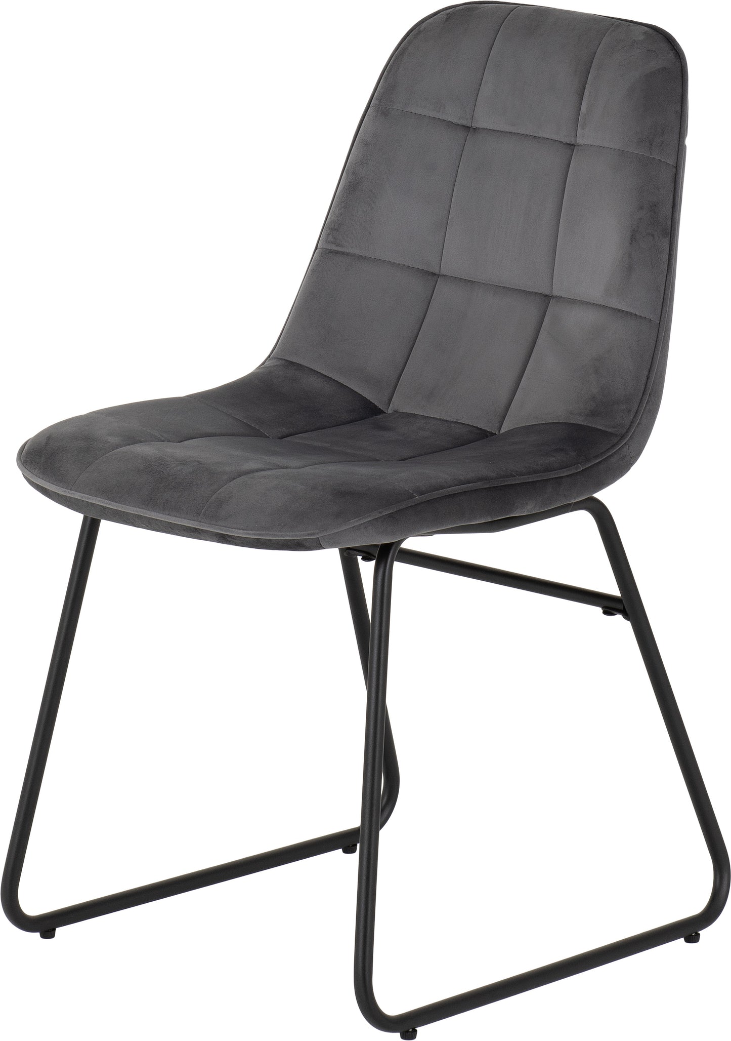 LUKAS CHAIR (BOX OF 2) - GREY VELVET