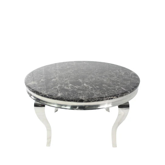 Lewis Round Marble Dining Table Grey