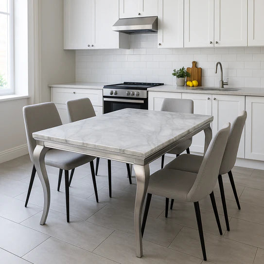 Lewis Marble Dining Table Grey