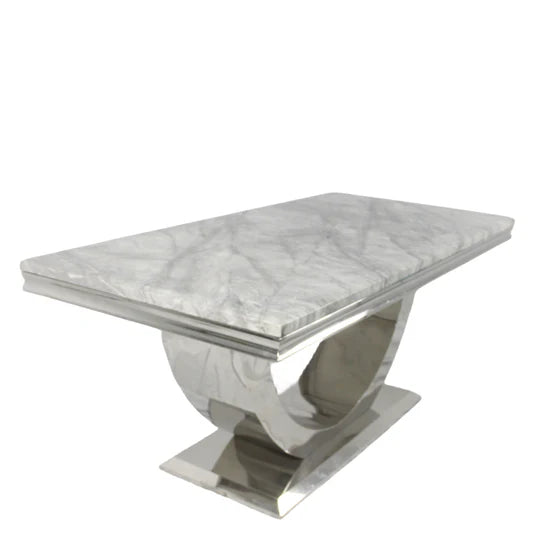 London Marble Dining Table Grey