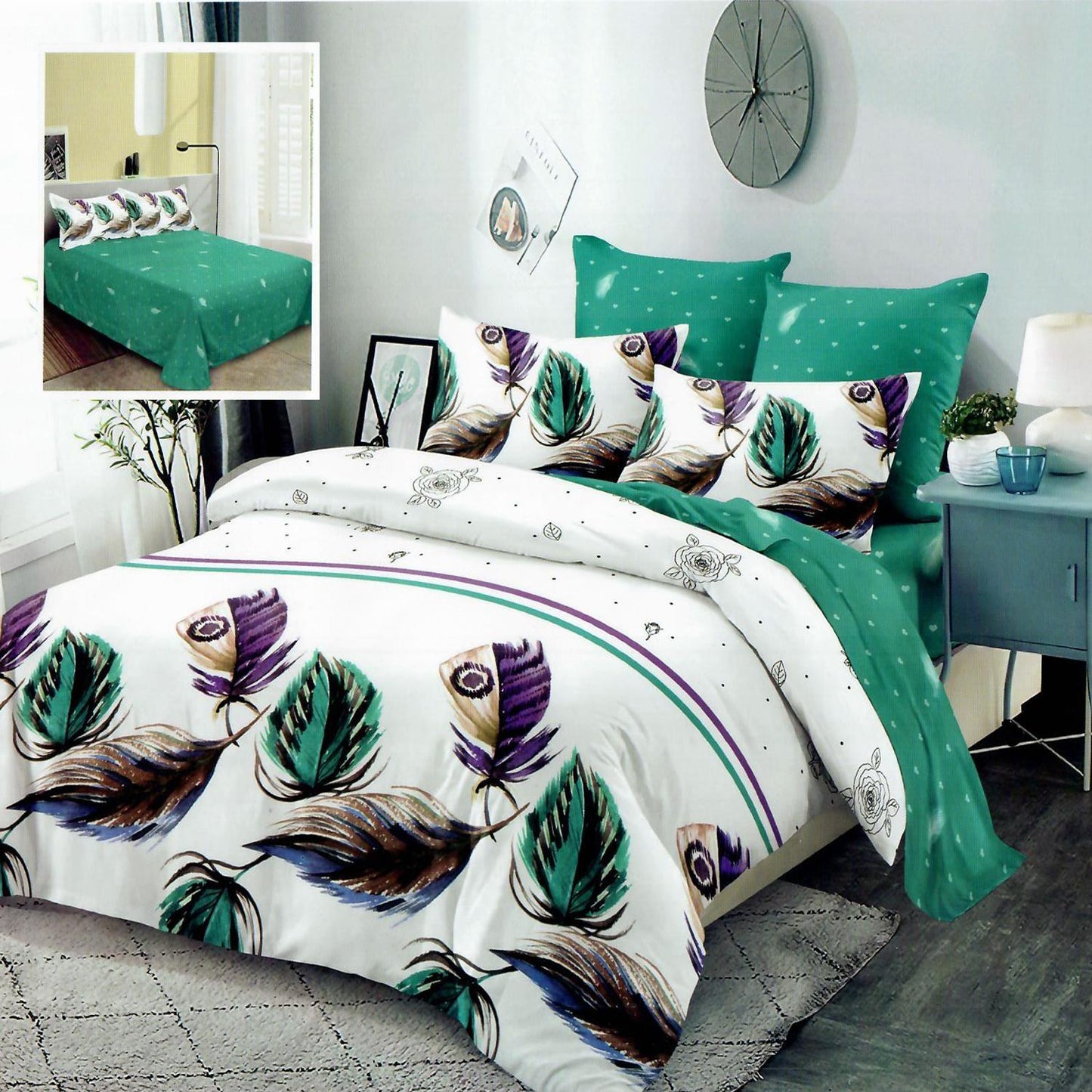 6 Piece Bed Linen Set Finet (Special Print)