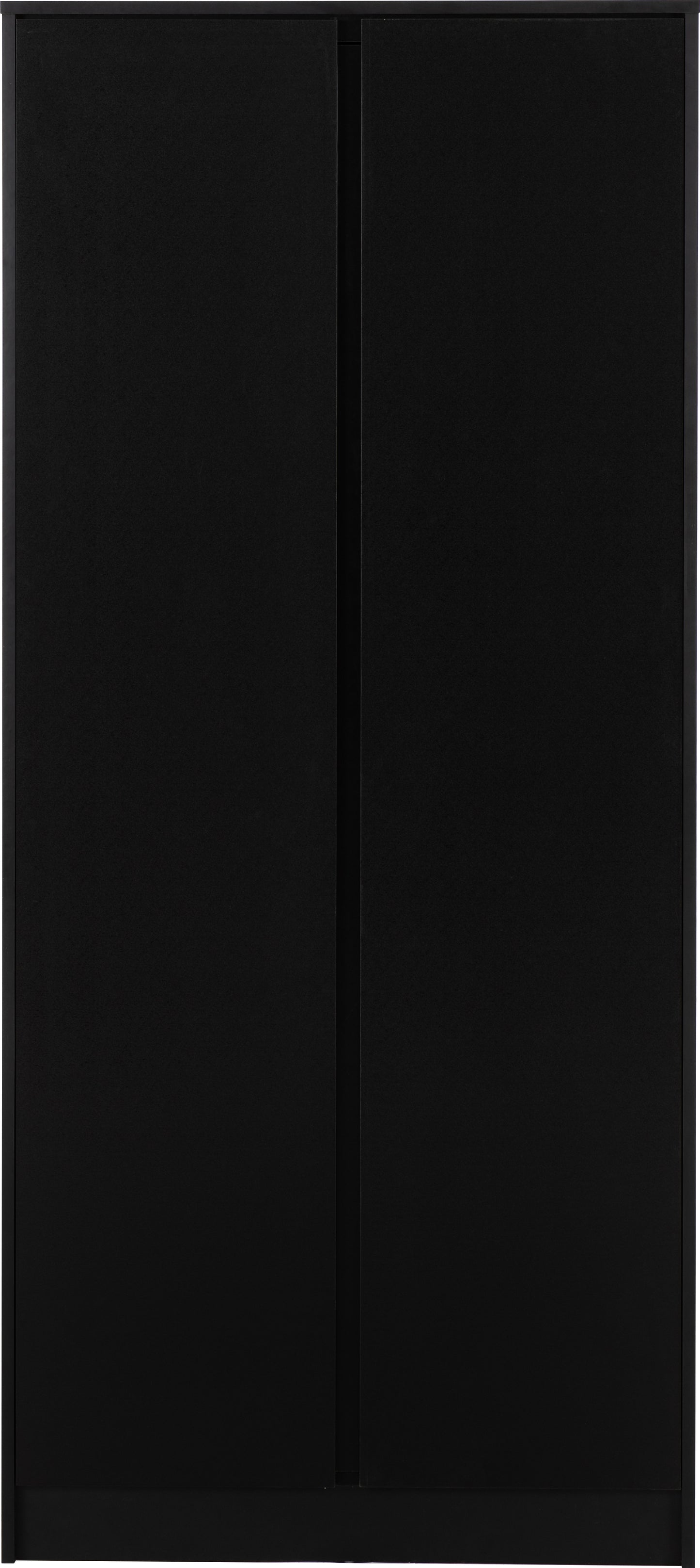 MALVERN 2 DOOR WARDROBE - BLACK