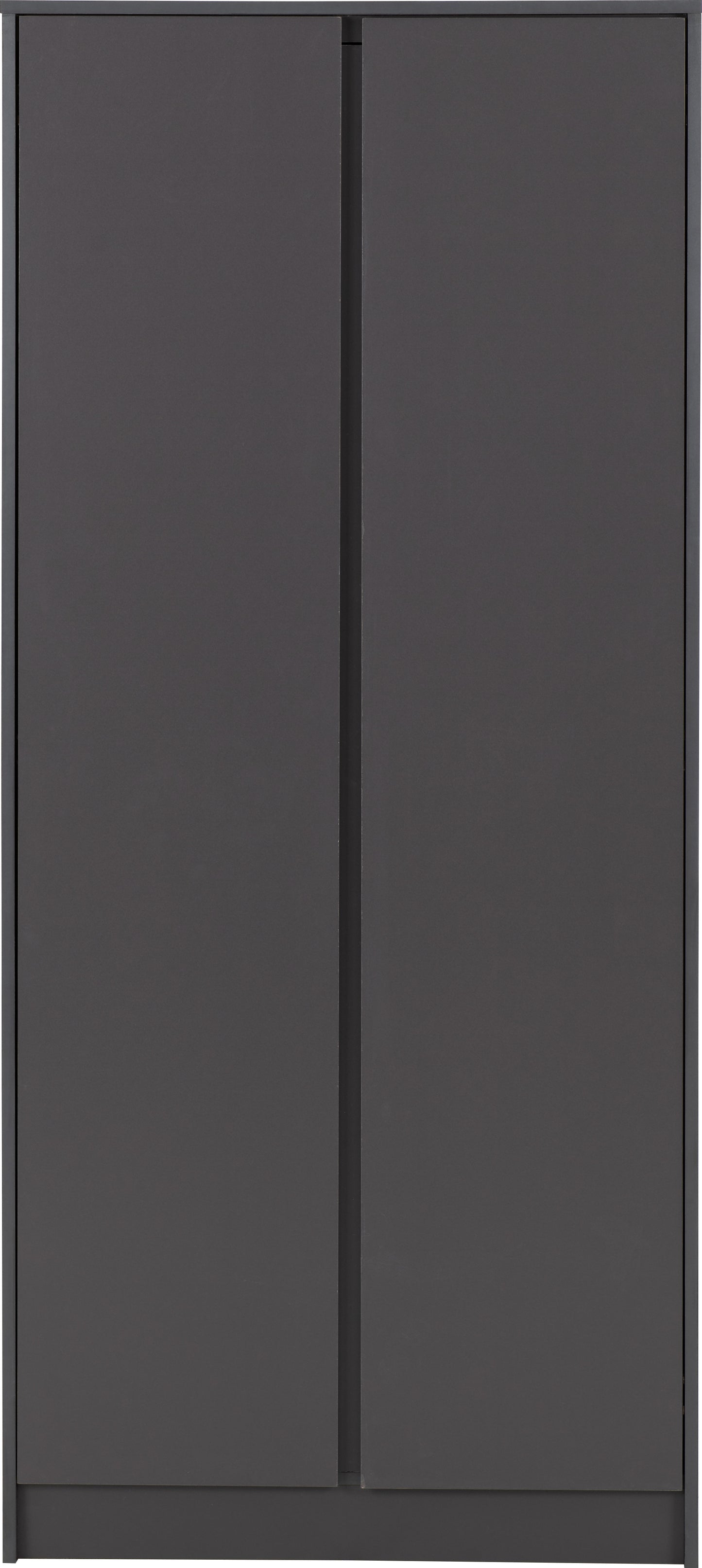 MALVERN 2 DOOR WARDROBE - GREY