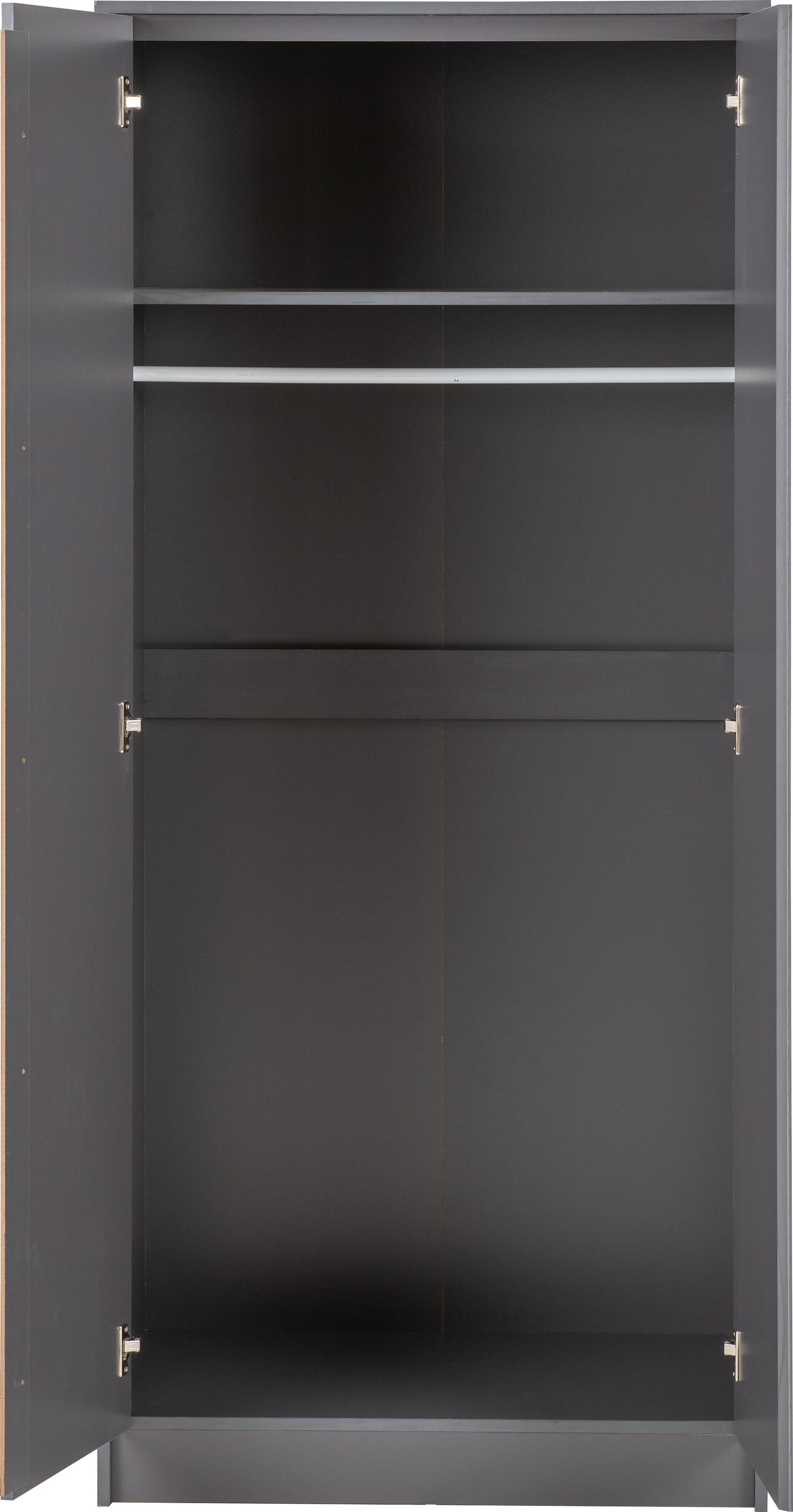 MALVERN 2 DOOR WARDROBE - GREY