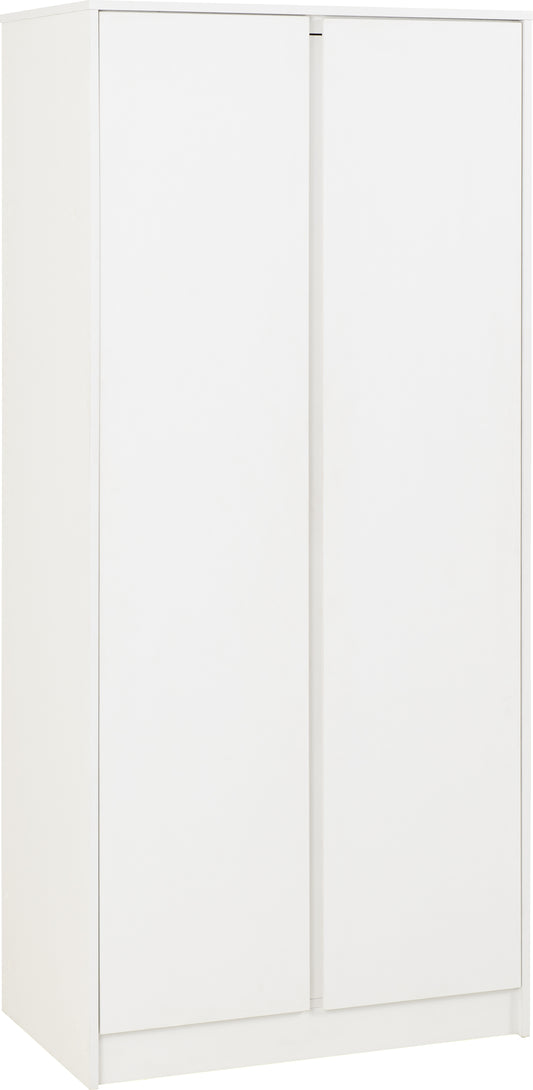 MALVERN 2 DOOR WARDROBE - WHITE