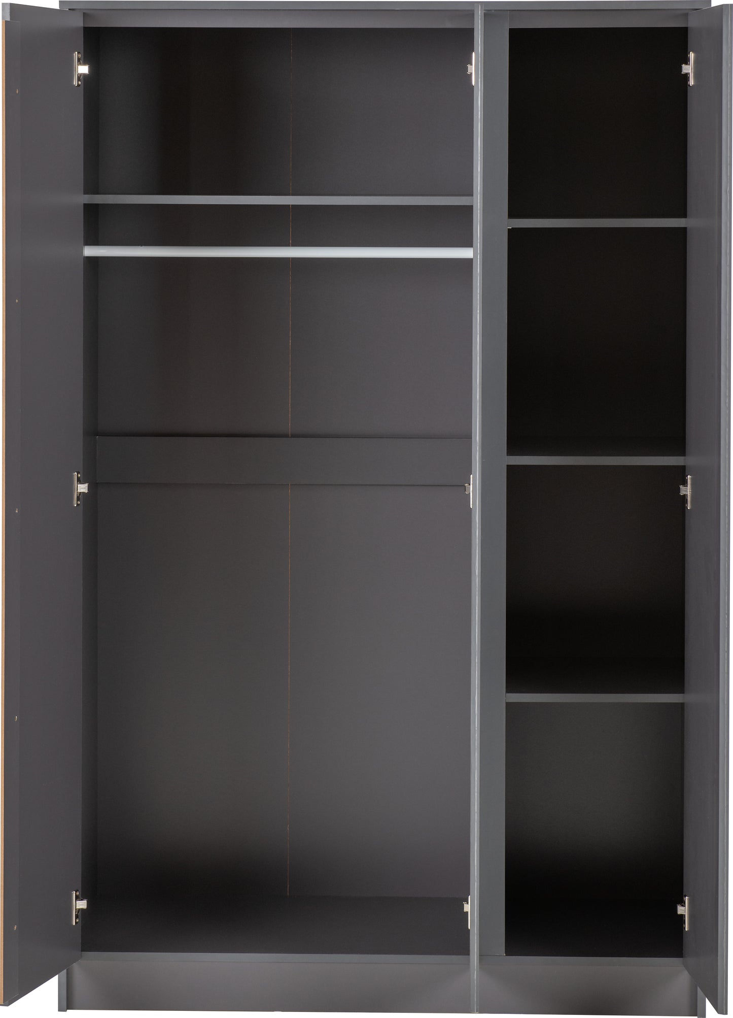 MALVERN 3 DOOR WARDROBE - GREY