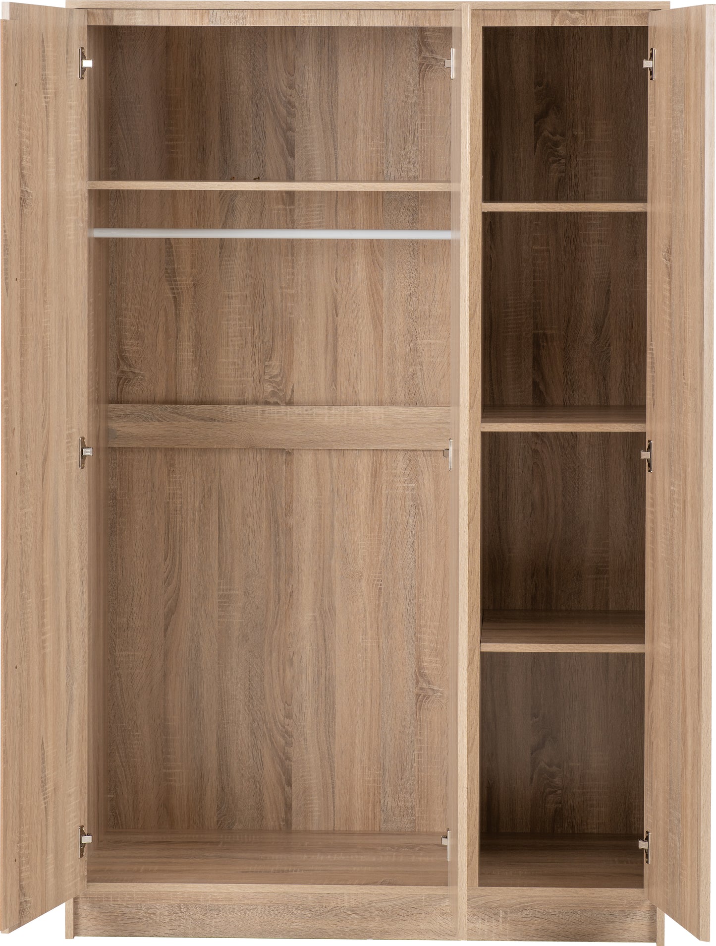 MALVERN 3 DOOR WARDROBE - SONOMA OAK EFFECT