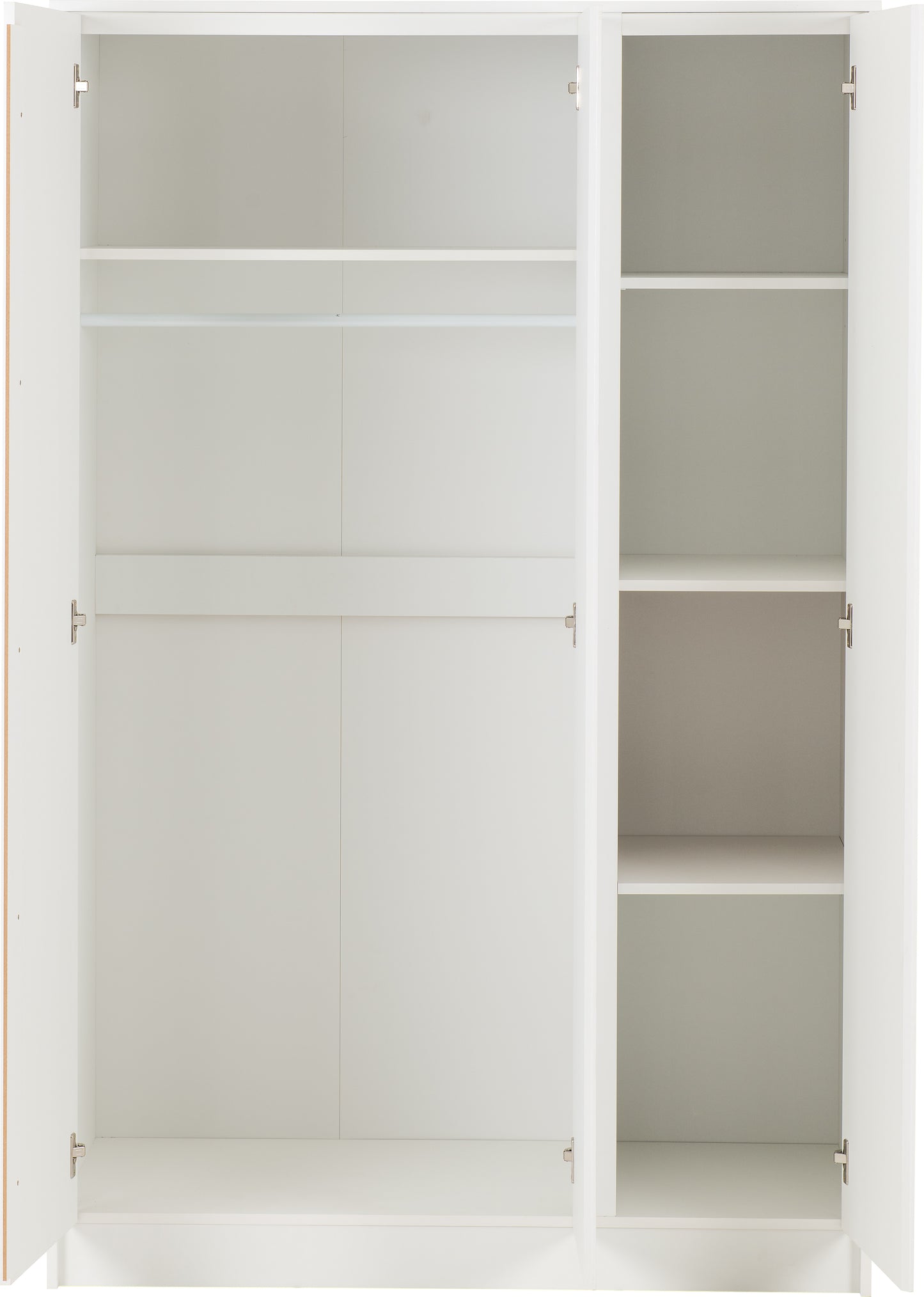 MALVERN 3 DOOR WARDROBE - WHITE