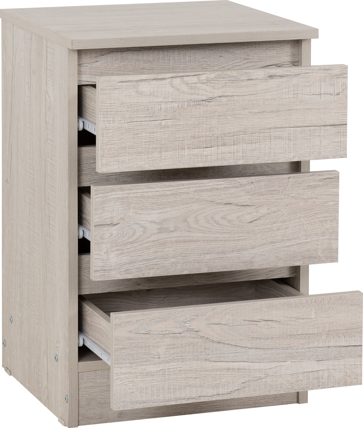 MALVERN 3 DRAWER BEDSIDE - URBAN SNOW