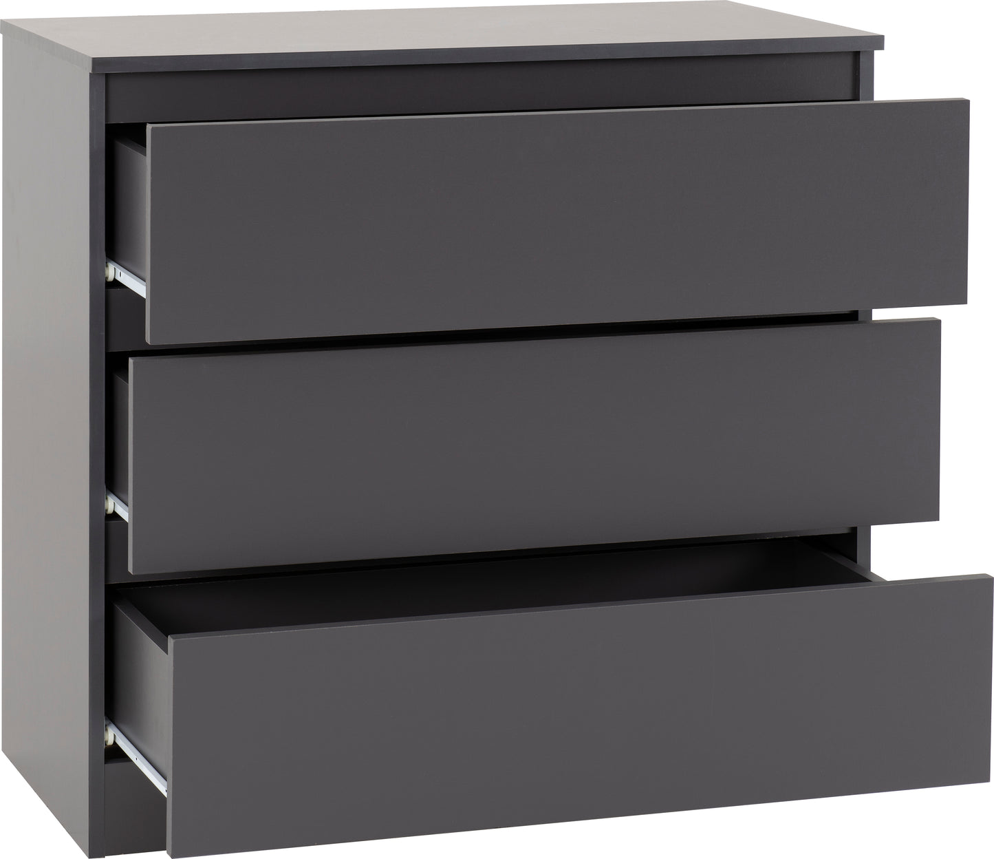 MALVERN 3 DRAWER CHEST - GREY