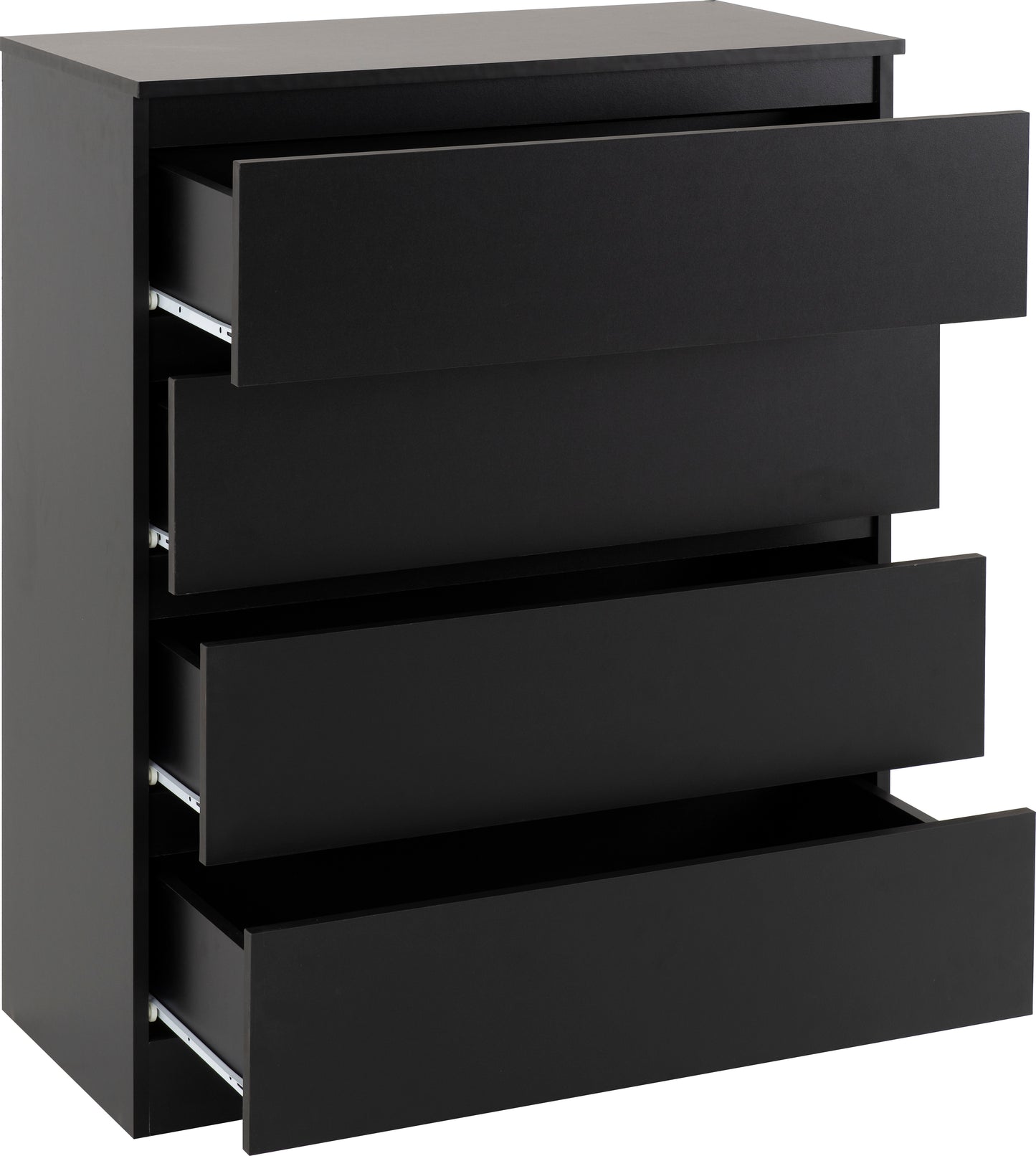 MALVERN 4 DRAWER CHEST - BLACK