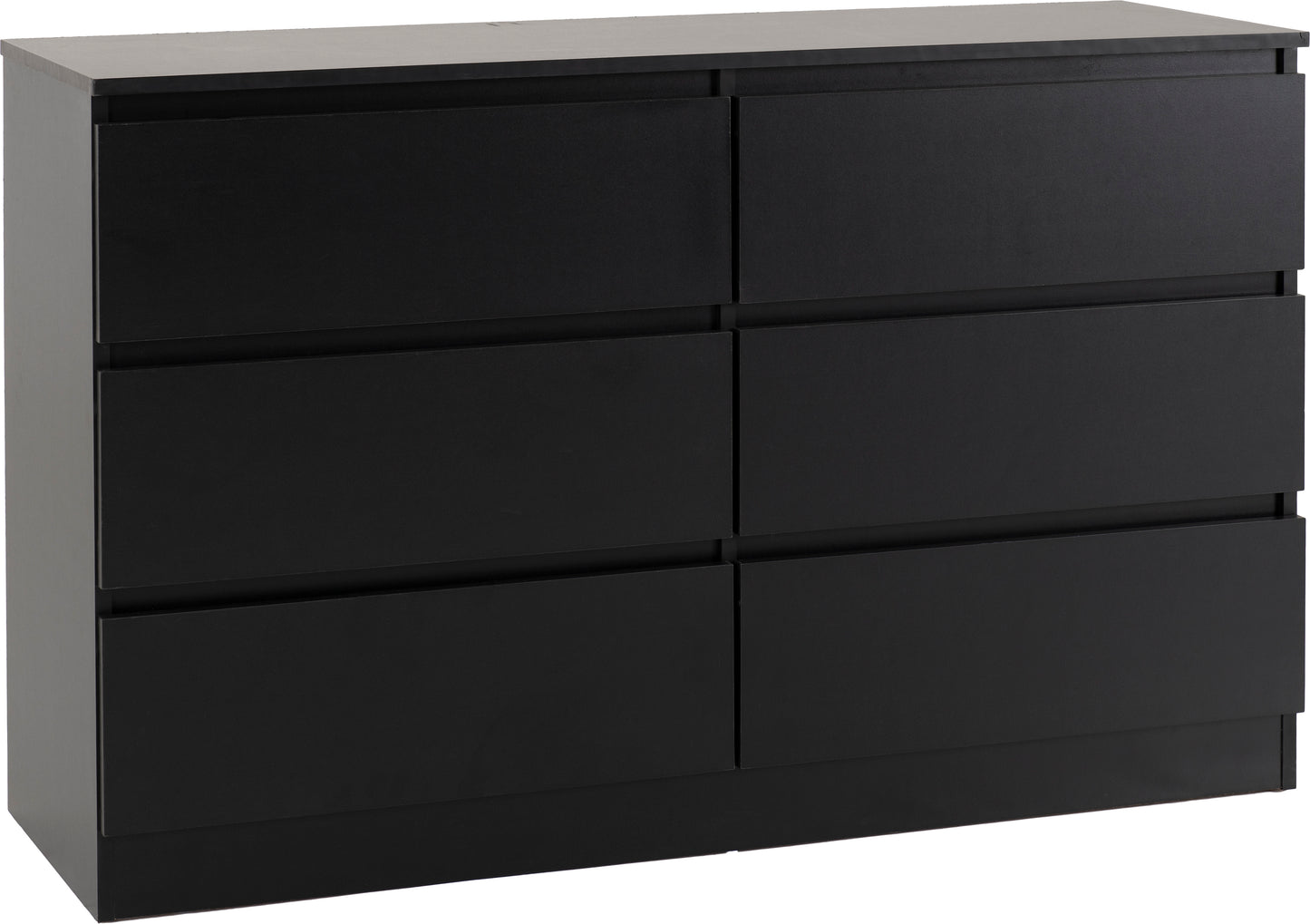 MALVERN 6 DRAWER CHEST - BLACK