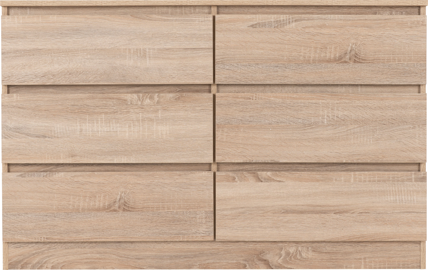 MALVERN 6 DRAWER CHEST - SONOMA OAK EFFECT